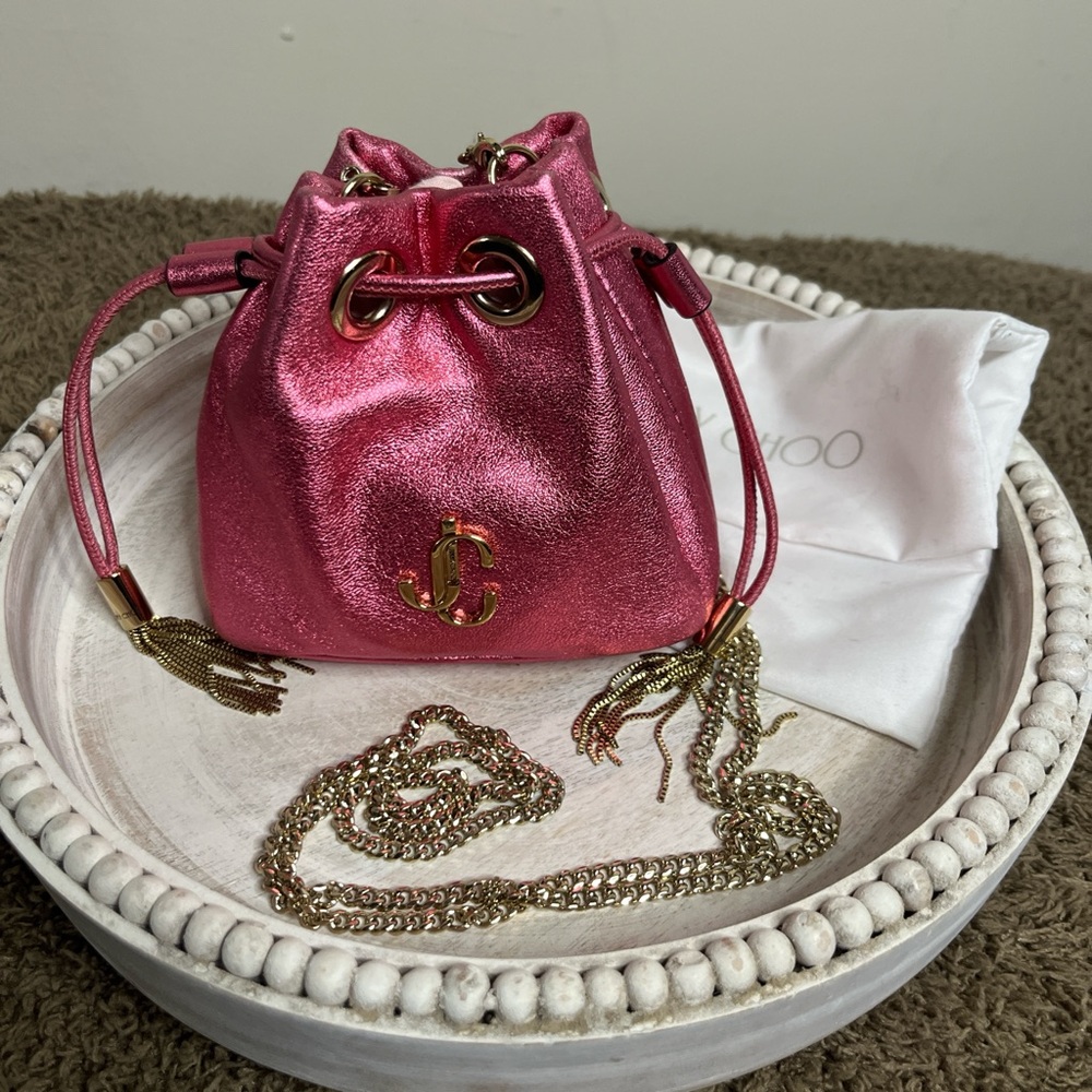 Jimmy Choo mini bucket bag